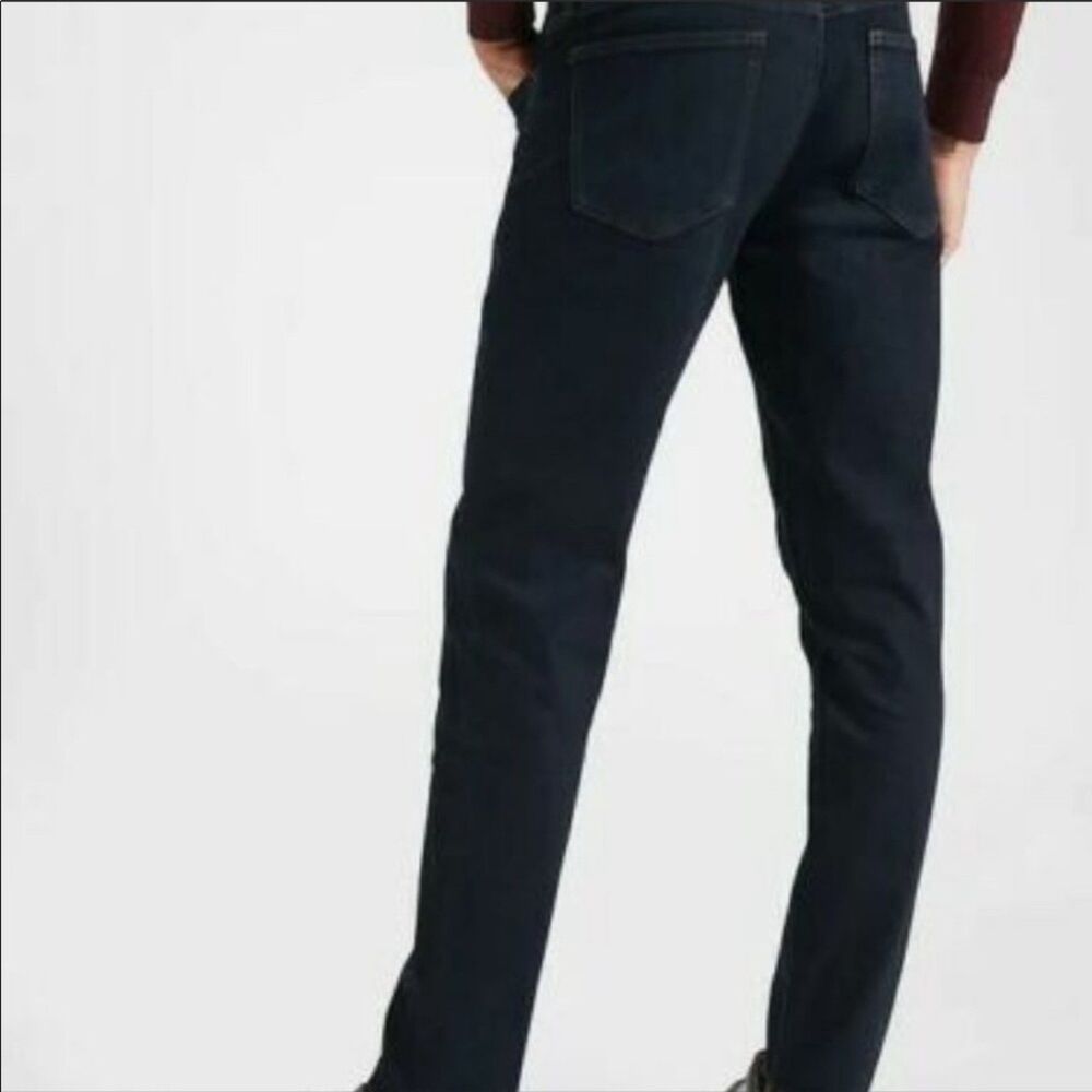 Banana Republic Men's jeans 34 x 32 skinny slim denim pants dark wash rinse
